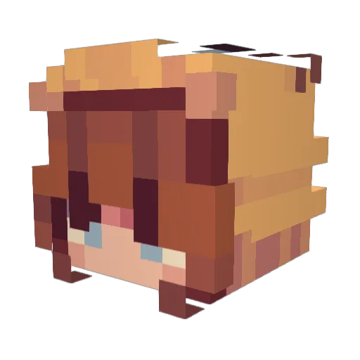 blocklarry1 Minecraft avatar head, 3D render