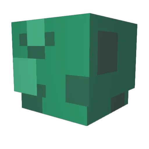 blockmanarmy Minecraft avatar head, 3D render
