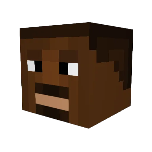blockmanceltic Minecraft avatar head, 3D render