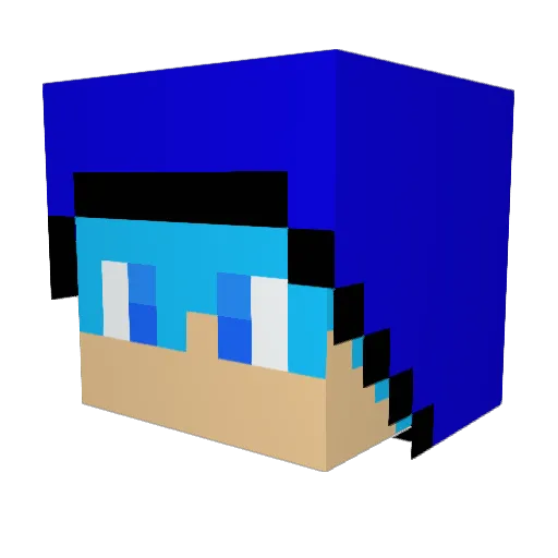 blockmike30 Minecraft avatar head, 3D render