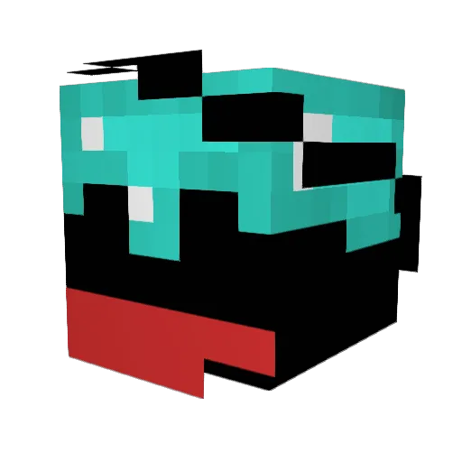 blockster1234 Minecraft avatar head, 3D render