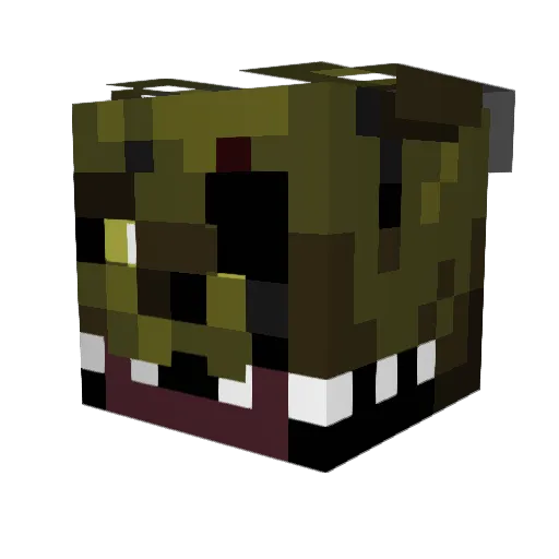 blocktaker Minecraft avatar head, 3D render