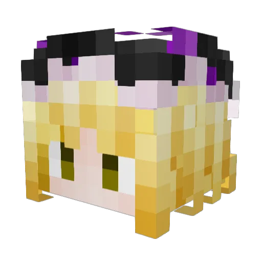 blockyoyo Minecraft avatar head, 3D render