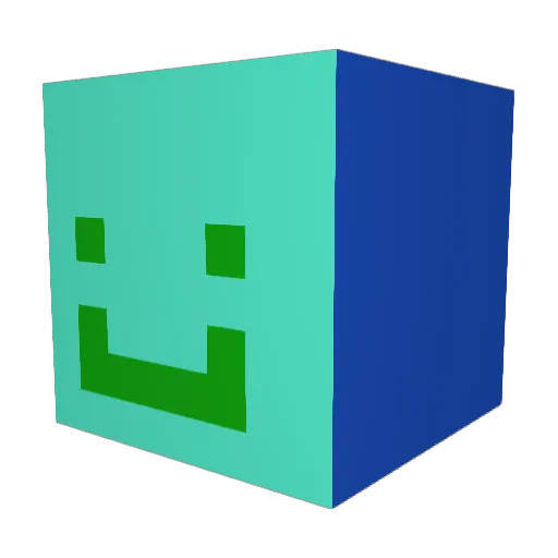 blockytif Minecraft avatar head, 3D render