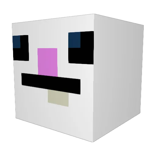 blodiganinjan Minecraft avatar head, 3D render
