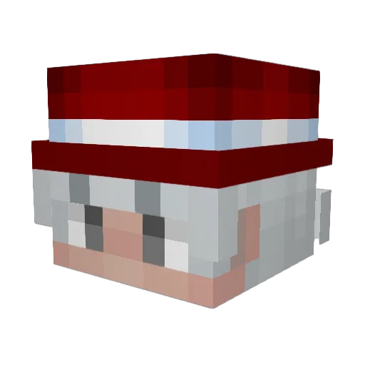 blodyyy Minecraft avatar head, 3D render