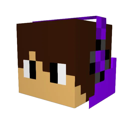 bloedbuster Minecraft avatar head, 3D render