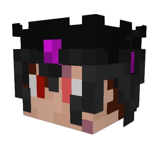 bloger123 Minecraft avatar head, 3D render