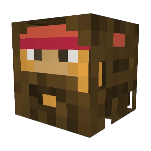 blok2013 Minecraft avatar head, 3D render