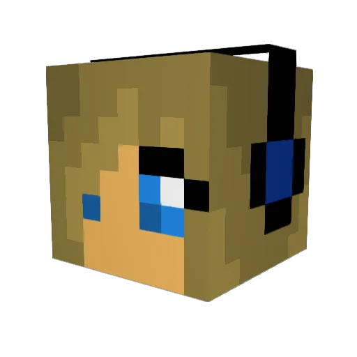 blokberg Minecraft avatar head, 3D render