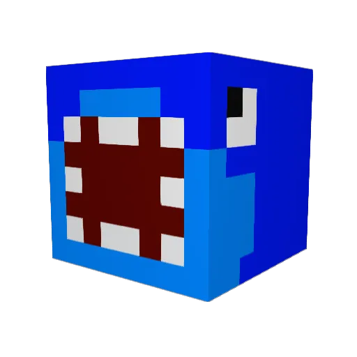 blokjesman1234 Minecraft avatar head, 3D render