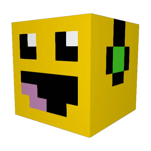 blokki1000 Minecraft avatar head, 3D render