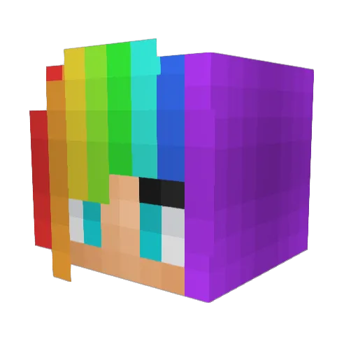 blondebomb58 Minecraft avatar head, 3D render