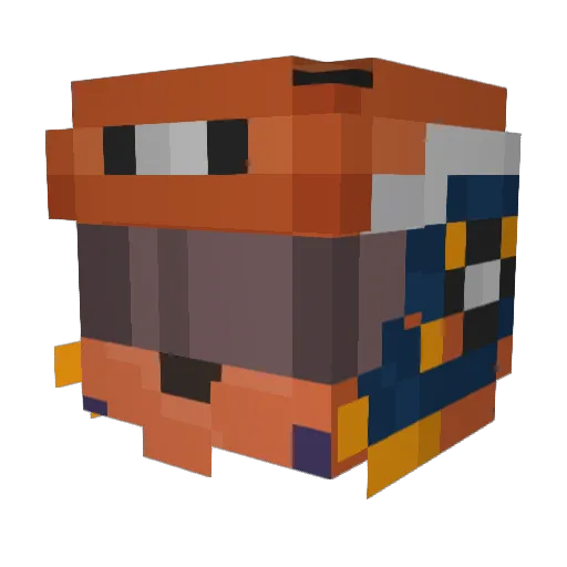 blondedk Minecraft avatar head, 3D render