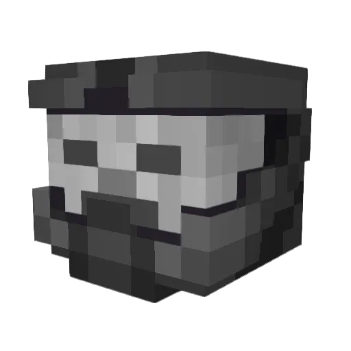 blondedradio Minecraft avatar head, 3D render