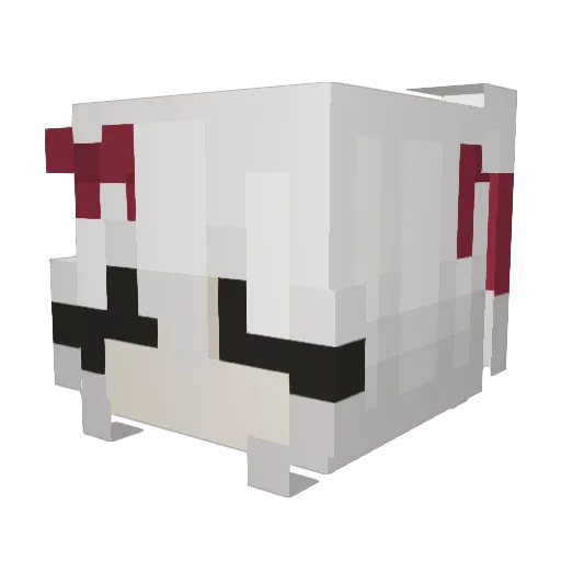 blondier Minecraft avatar head, 3D render