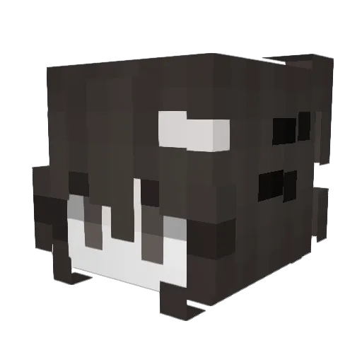 blondiina Minecraft avatar head, 3D render