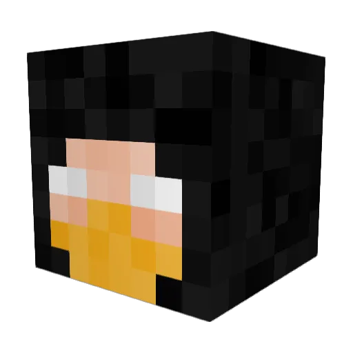 blondtorpedo Minecraft avatar head, 3D render