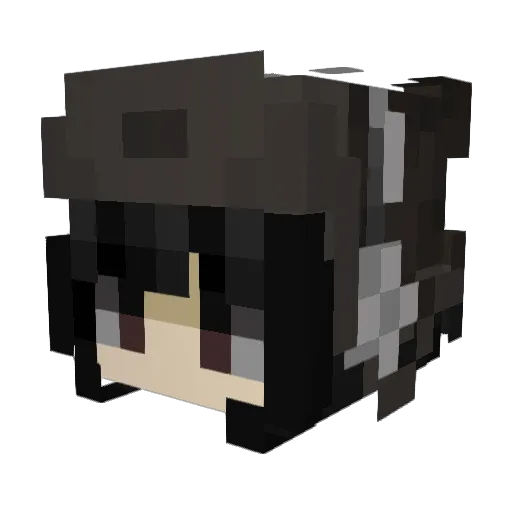 bloo_bya Minecraft avatar head, 3D render