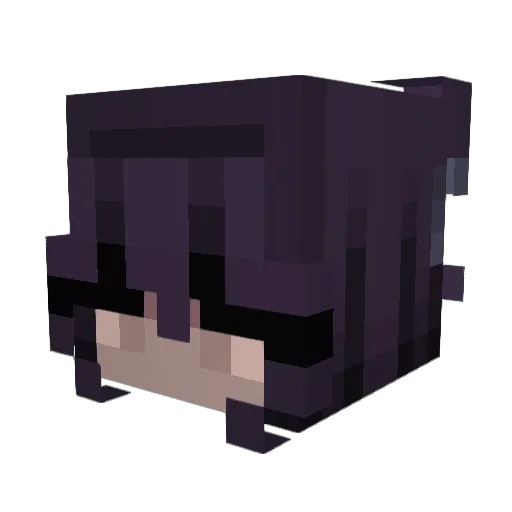 bloobbyy Minecraft avatar head, 3D render