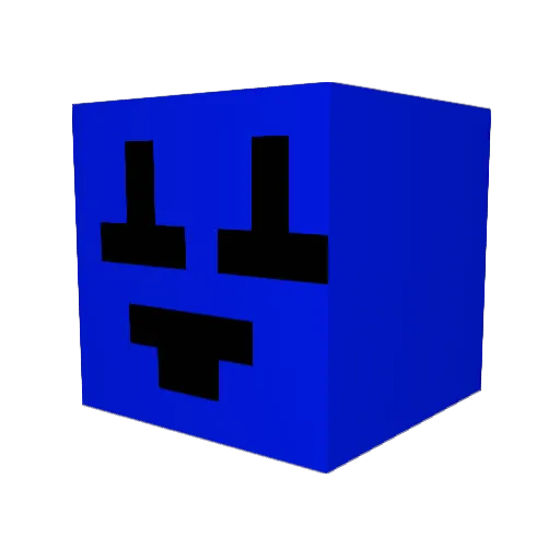 blood2323 Minecraft avatar head, 3D render