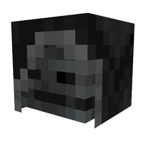 blood__month Minecraft avatar head, 3D render