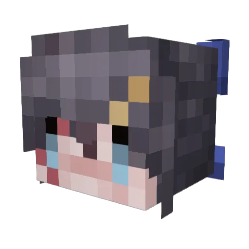 blood_lemon Minecraft avatar head, 3D render