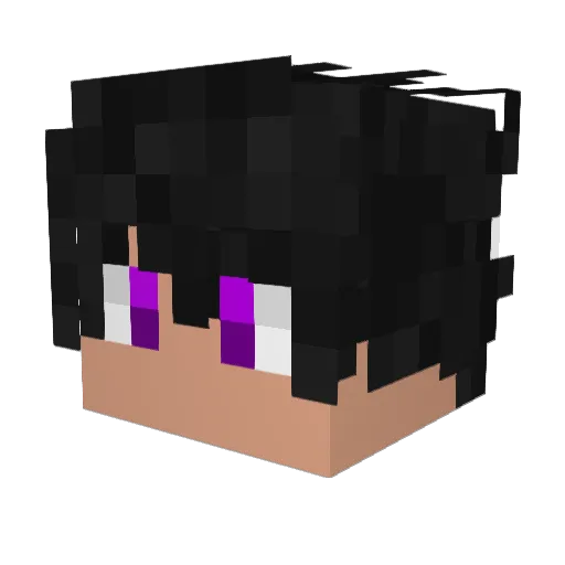 bloodlinelima Minecraft avatar head, 3D render
