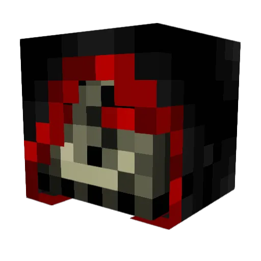 bloodmachete Minecraft avatar head, 3D render