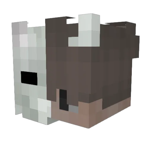 bloodout Minecraft avatar head, 3D render