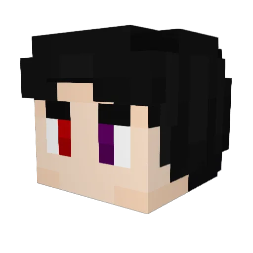 bloodphoenix454 Minecraft avatar head, 3D render