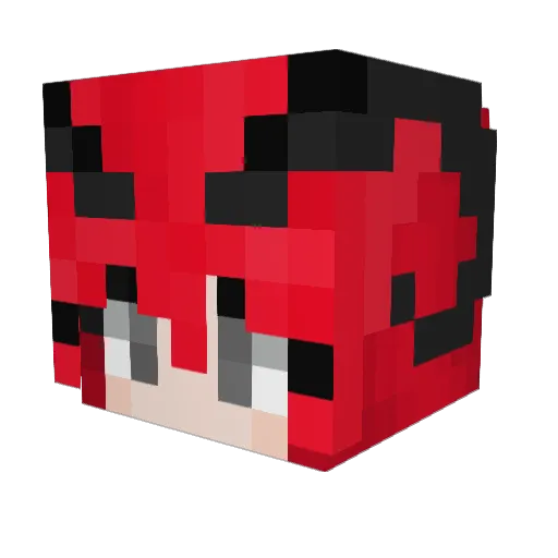 bloodrose29 Minecraft avatar head, 3D render