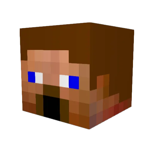bloodshot3 Minecraft avatar head, 3D render