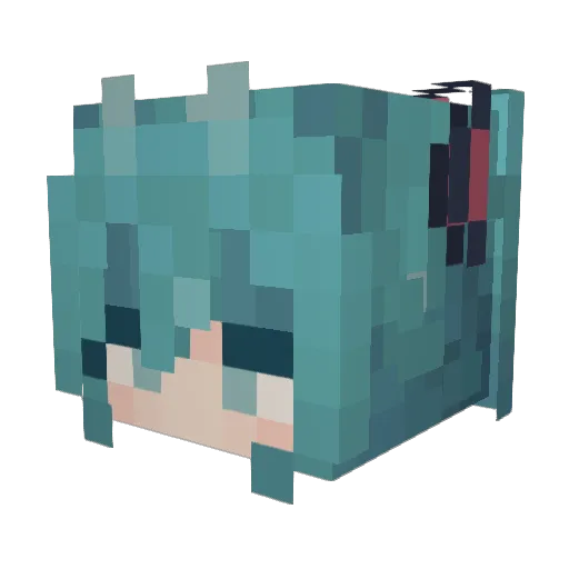 bloodsnake4 Minecraft avatar head, 3D render