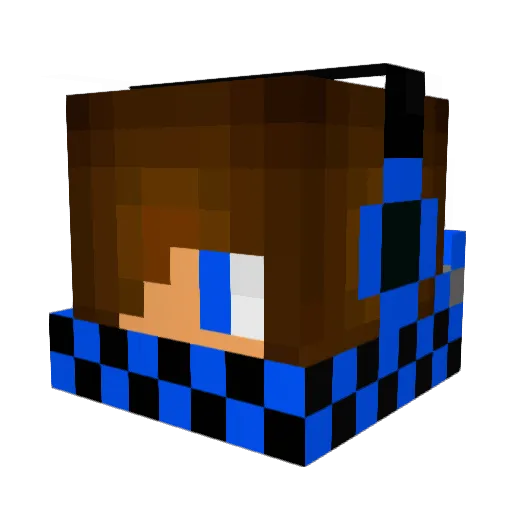bloodwash2 Minecraft avatar head, 3D render