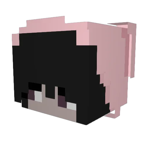 bloodways Minecraft avatar head, 3D render