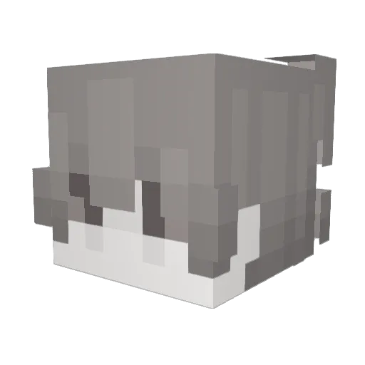 bloodwounds Minecraft avatar head, 3D render