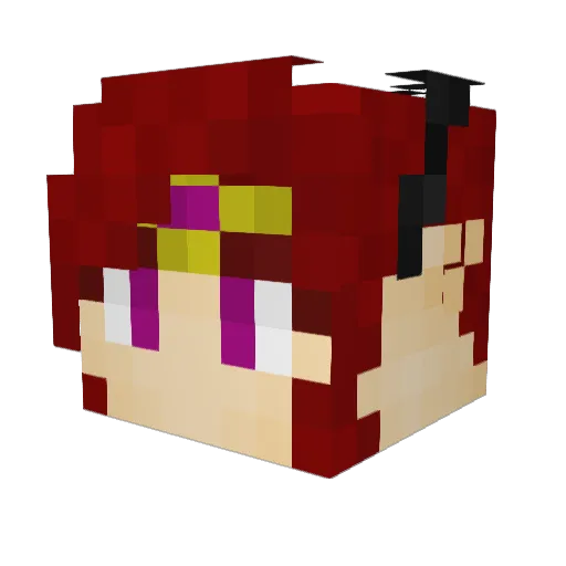 bloodyBill Minecraft avatar head, 3D render