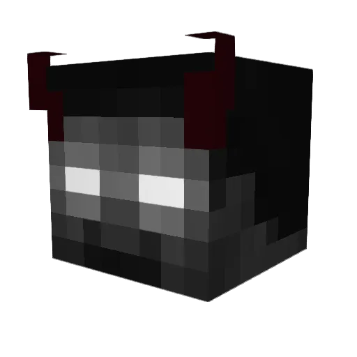 bloodyaction Minecraft avatar head, 3D render