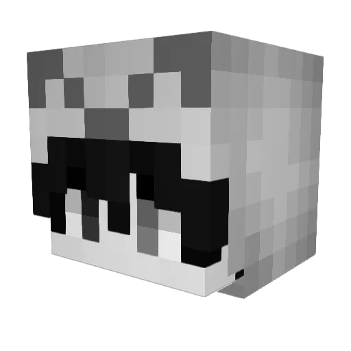 bloodybands Minecraft avatar head, 3D render