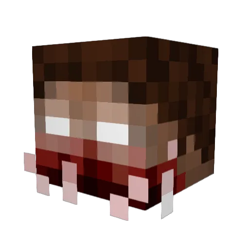 bloodybone89 Minecraft avatar head, 3D render