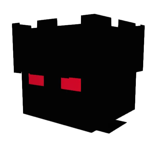 bloodyc_ Minecraft avatar head, 3D render