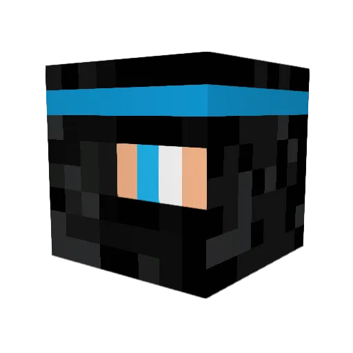 bloodyfoe Minecraft avatar head, 3D render