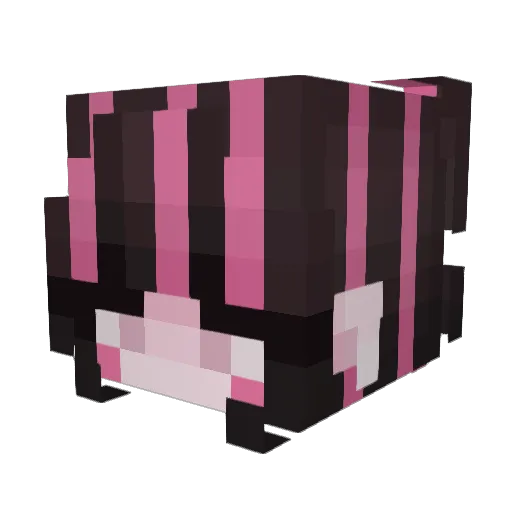 bloodykink Minecraft avatar head, 3D render