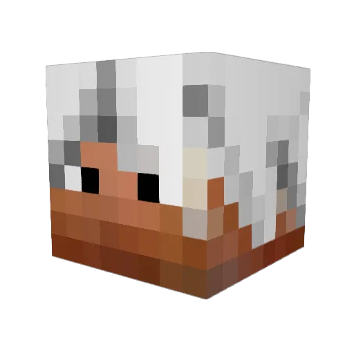 bloodypicture Minecraft avatar head, 3D render