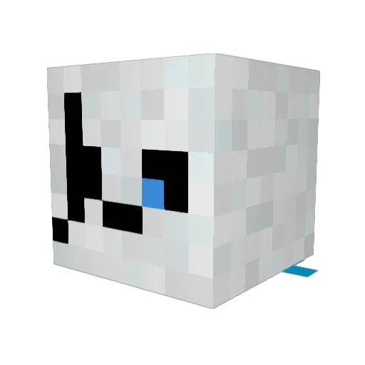 bloodytony Minecraft avatar head, 3D render
