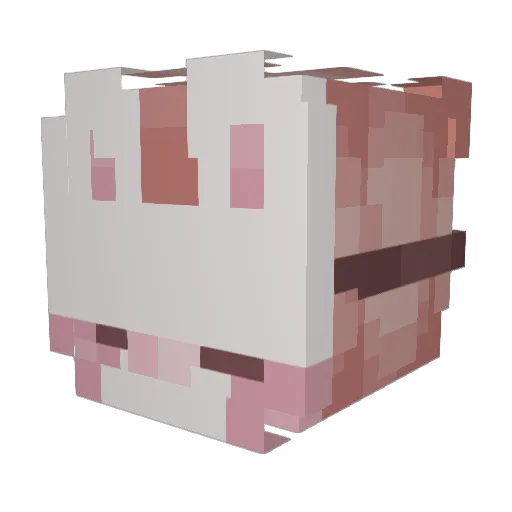 bloomcc21 Minecraft avatar head, 3D render