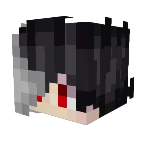 bloomedflour Minecraft avatar head, 3D render
