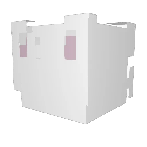 bloomiXD Minecraft avatar head, 3D render