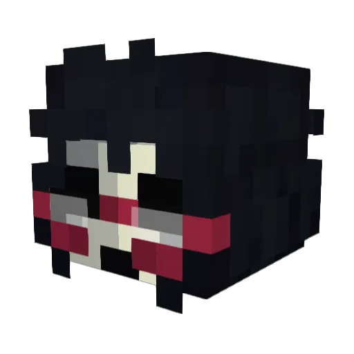 bloomph Minecraft avatar head, 3D render